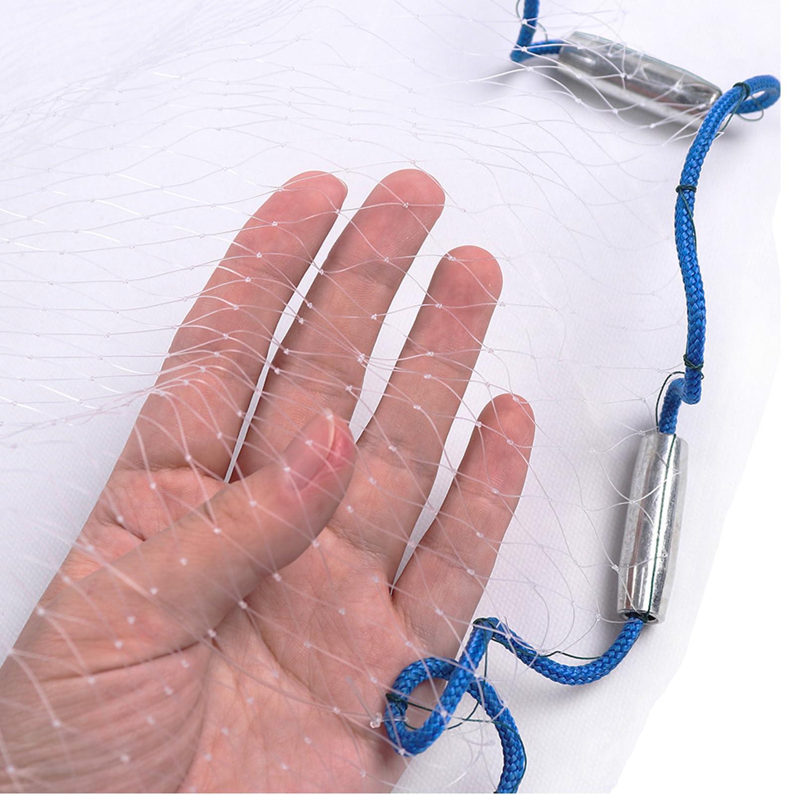 Lawaia Lawaia Fishing Nets Cast Net Hand Throw Fishing Fish Trap Saltwater Gear- Ideal for Shrimp Fish and Fly Fishing - 4FT Radius