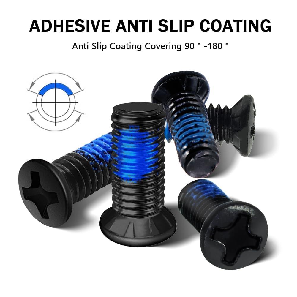 FREERDNG 8PCS BikeFit Cleat Screws, 8.5mm 9.5mm 10.5mm, Phillips for Wahoo Speedplay Zero & ULA Walkable Cleat Fastening Screws (9.5mm)