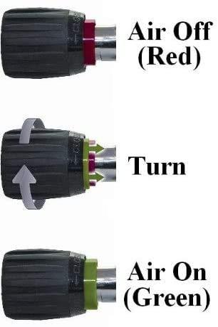 Innovative Scuba Concepts New Vindicator On-Off Safety Valve Handle for Scuba Diving Tank Valve Handle - Model #4 Fits Sherwood 6300 & US Divers/Aqualung Valves