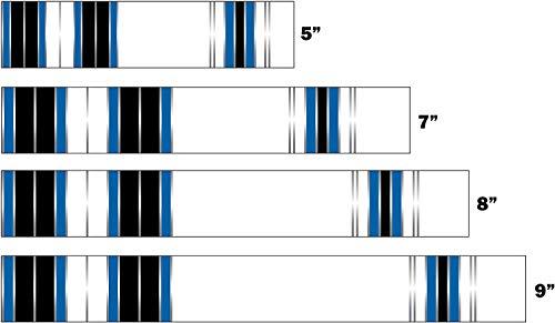 White Water Archery White Water Archery Laminated Blue Traditional 9 Crest Arrow Wraps 15 pk Choose Length Width (5, 1.25)