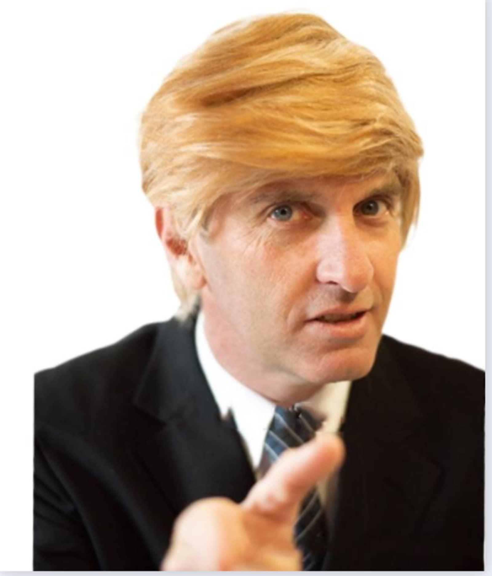 N\\A NA Golden Yellow Wig, Wig with Bangs Heat Resistant Synthetic Costume Party Wig