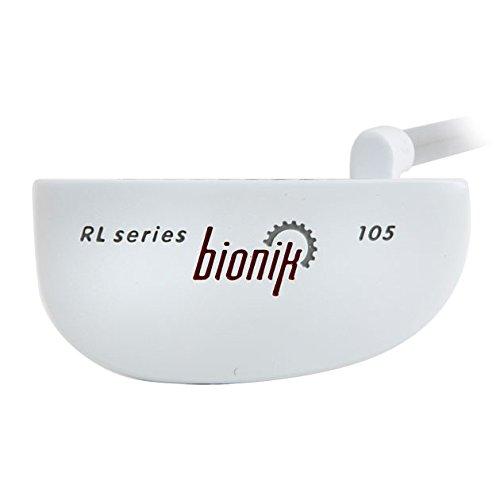 Bionik Bionik 105 Nano White Golf Putter Right Handed Semi Mallet Style with Alignment Line Up Hand Tool 33 Inches Teenage Boy's Perfect for Lining up Your Putts