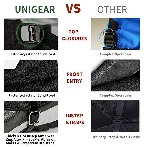 Unigear Unigear Snow Leg Gaiters, Waterproof Boot Gaiters for Hiking Walking Climbing Hunting Skiing 1000D Fabric (XX-Large)