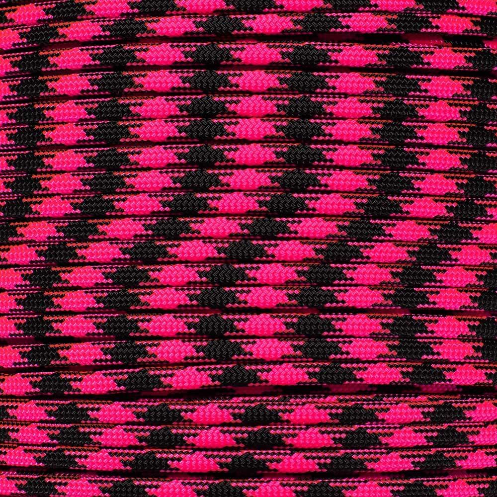 PARACORD PLANET Paracord Planet 550 Assorted Colors of Paracord in 50 and 100 Foot Lengths Made in The USA (Rosa Noche, 100 Feet)