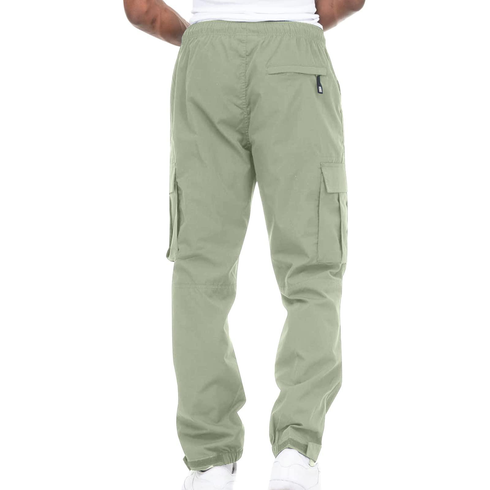 Ctreela Ctreela Mens Fashion Cargo Jogger Pants Outdoor Hiking Relaxed Fit Sweatpants Multi Pockets Tapered Leg Sports Track Pants