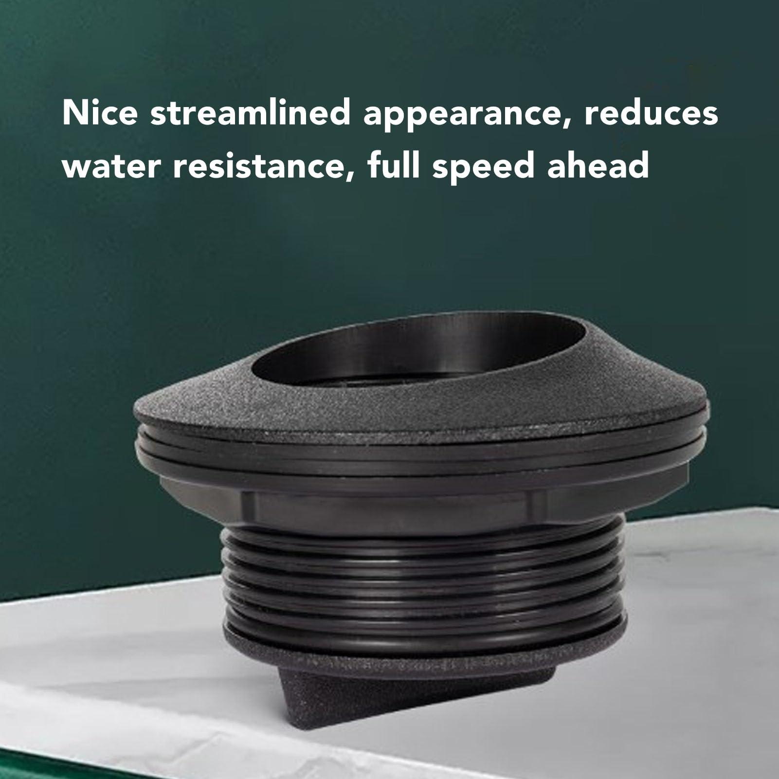 Miriam Song Miriam Song Triple Seal ABS Boat Deck Drain, Easy to Clean, Prevent Blocking, Scupper for Boat Deck Floor (Black)