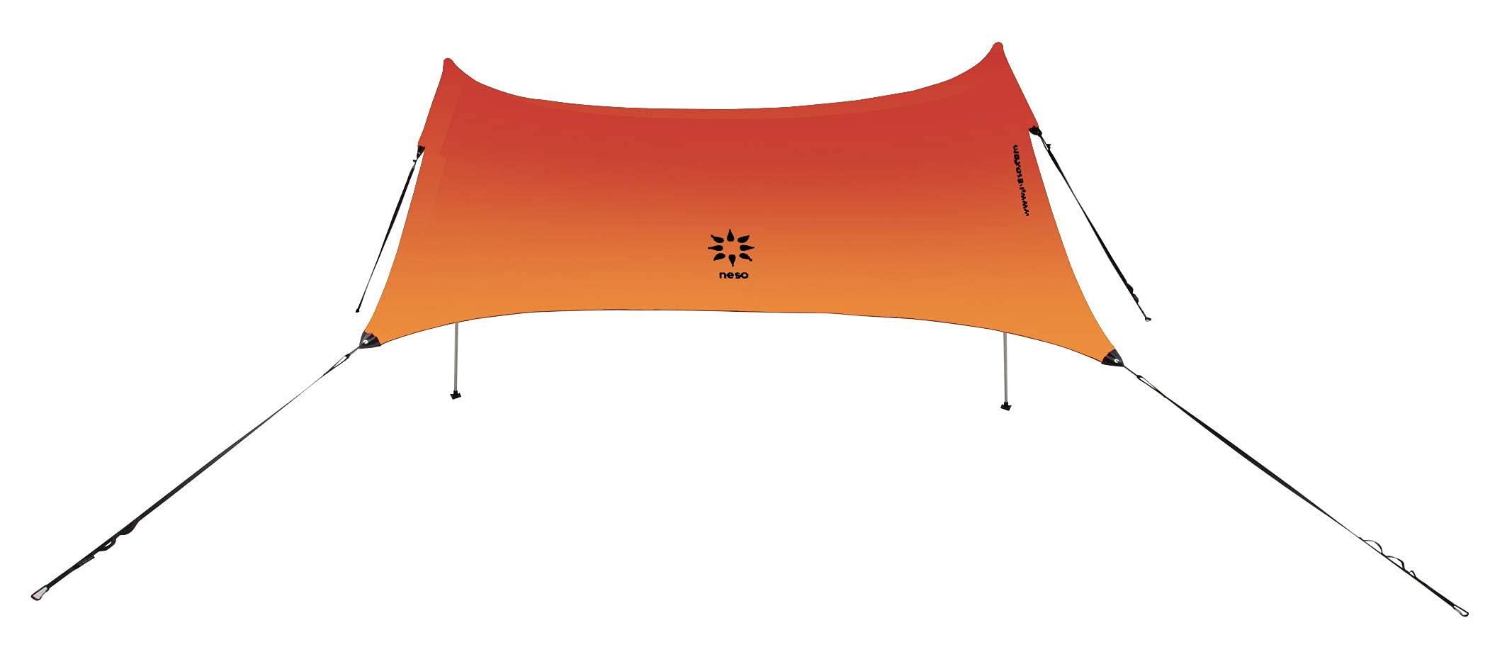Neso Neso Sidelines Grande : Versatile Sports Sun Shelter, Patented Corners & Poles, 100% Recycled Stakes (Sunset)
