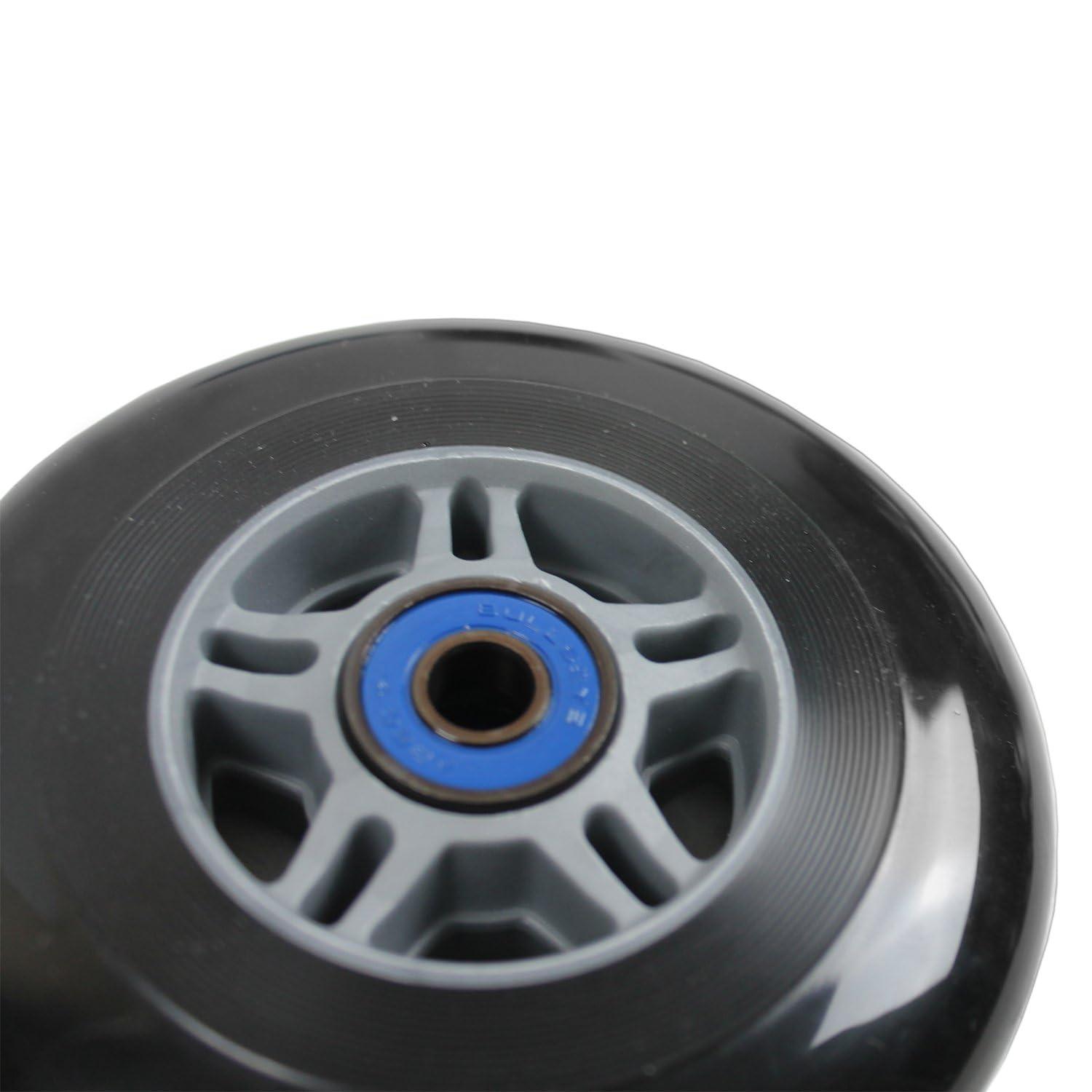 TGM Skateboards TGM Skateboards Replacement Razor Scooter Wheels, ABEC 7 Bearings, Handle Bar Grips (Black/Black)