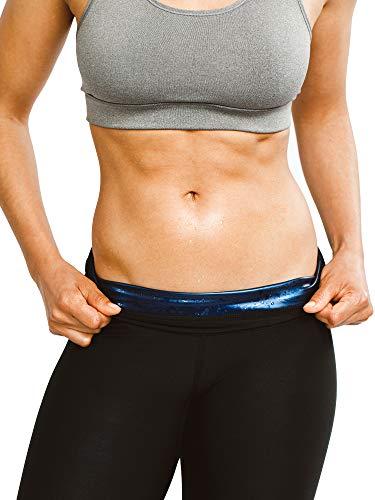 Sweat Shaper Sweat Shaper Women\'s Sauna Leggings Compression High Waist Yoga Pants Thermo Sweat Capris (Black, 4X-Large)