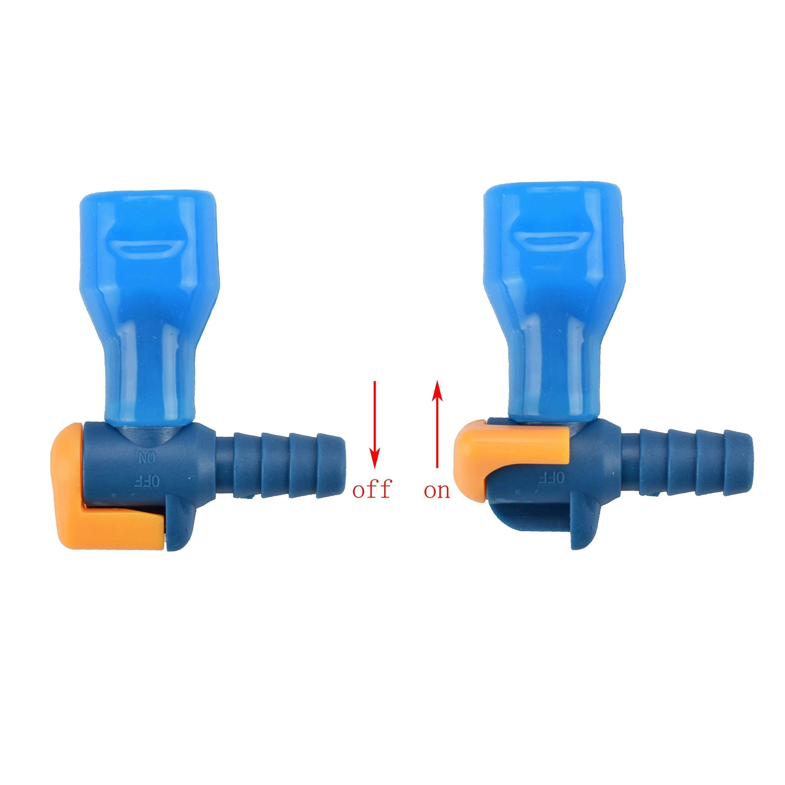 J.CARP J.CARP Cleaning Kit with ON-Off Switch Bite Valve Tube Nozzle Replacement for Hydration Pack Bladder