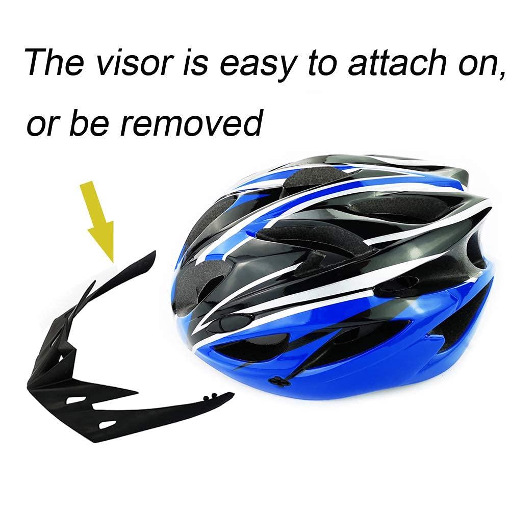 UPANBIKE UPANBIKE Adult Bike Helmet - Adjustable One-Piece Safety Protection for Men and Women - Mountain and Road Cycling (Blue+Black)