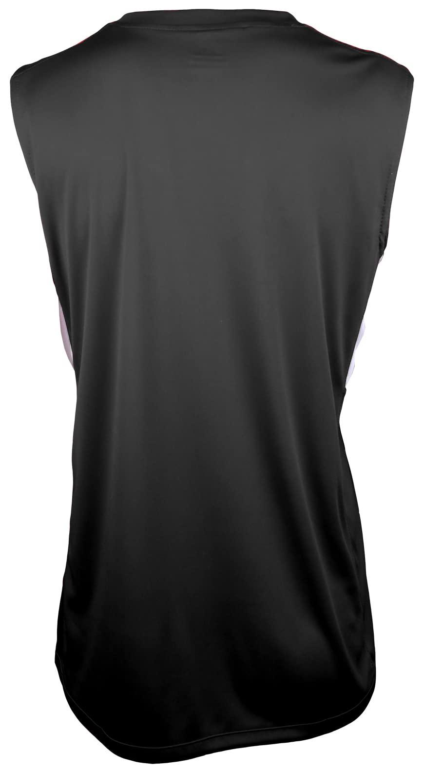 Epic Sports Epic Women\'s Line Drive Sleeveless Softball Jersey for Black/White XS