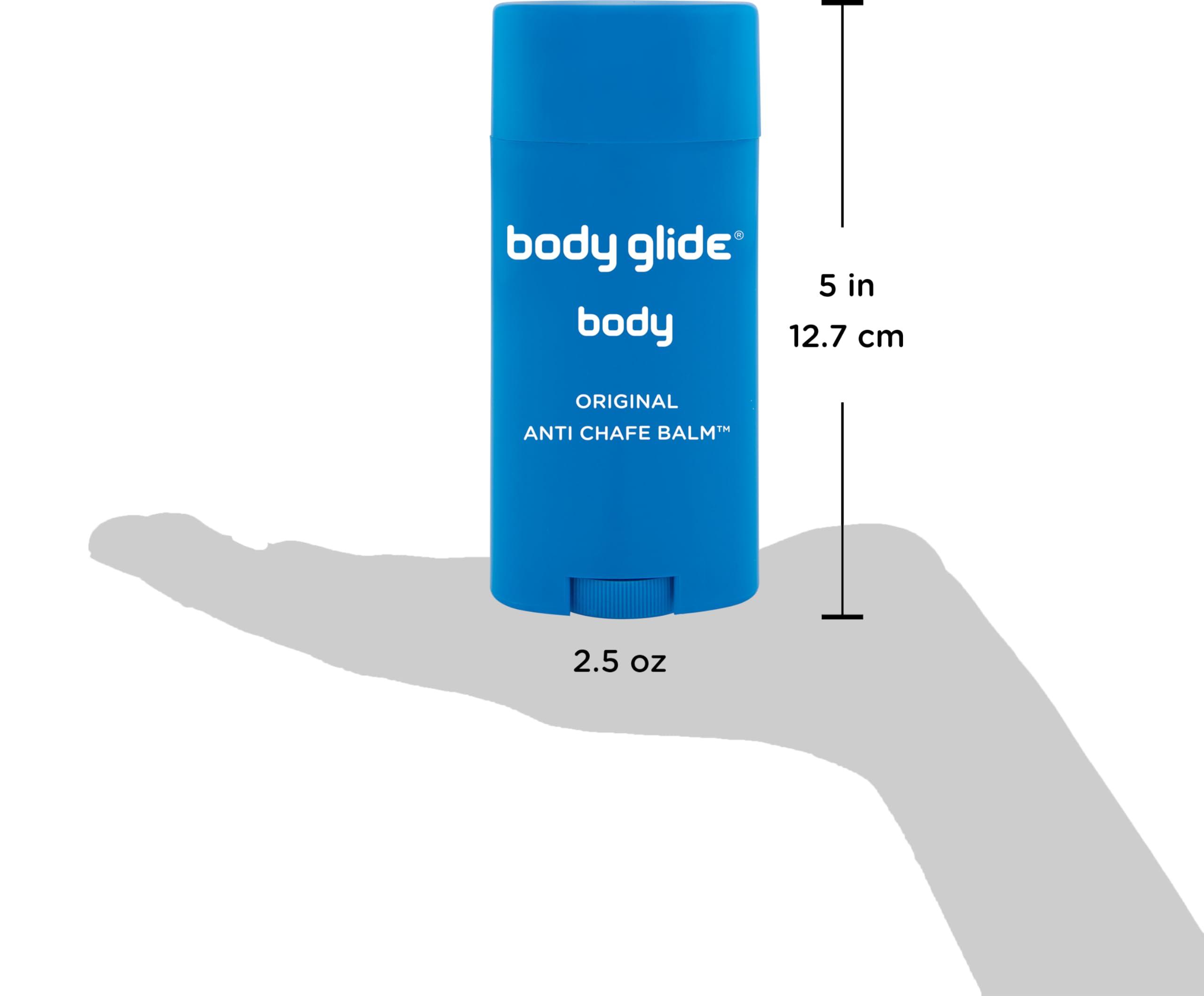 BodyGlide Body Glide Original Anti Chafe Balm | Anti Chafing Stick | Prevent Arm, Chest, Butt, Thigh, Ball Chafing & Irritation | Trusted Skin Protection Since 1996 |2.5oz