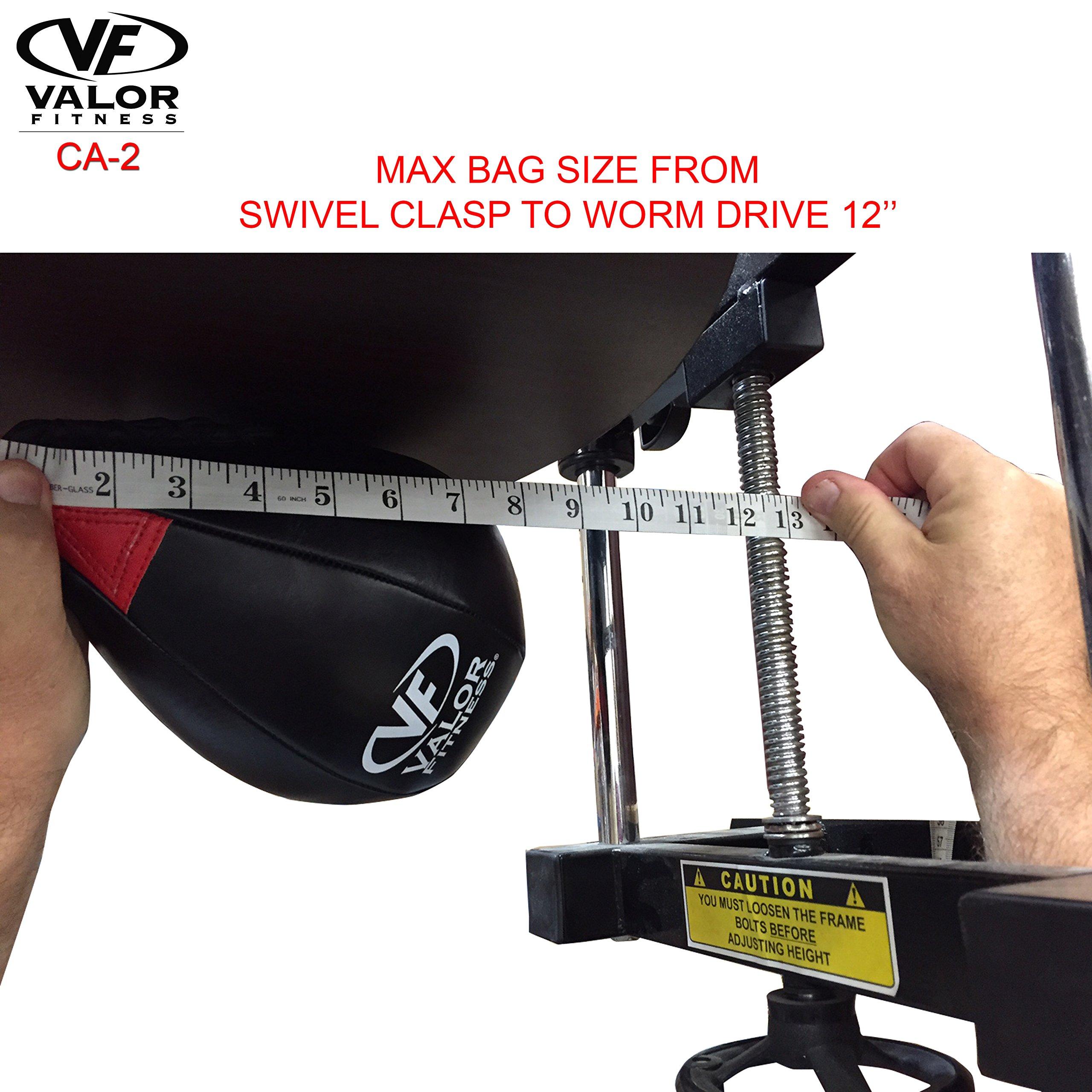 Valor Fitness Valor Fitness CA-2 Adjustable 1” Boxing Speed Bag Platform with Wheel Crank for Easy Adjustment, Speed Bag Included