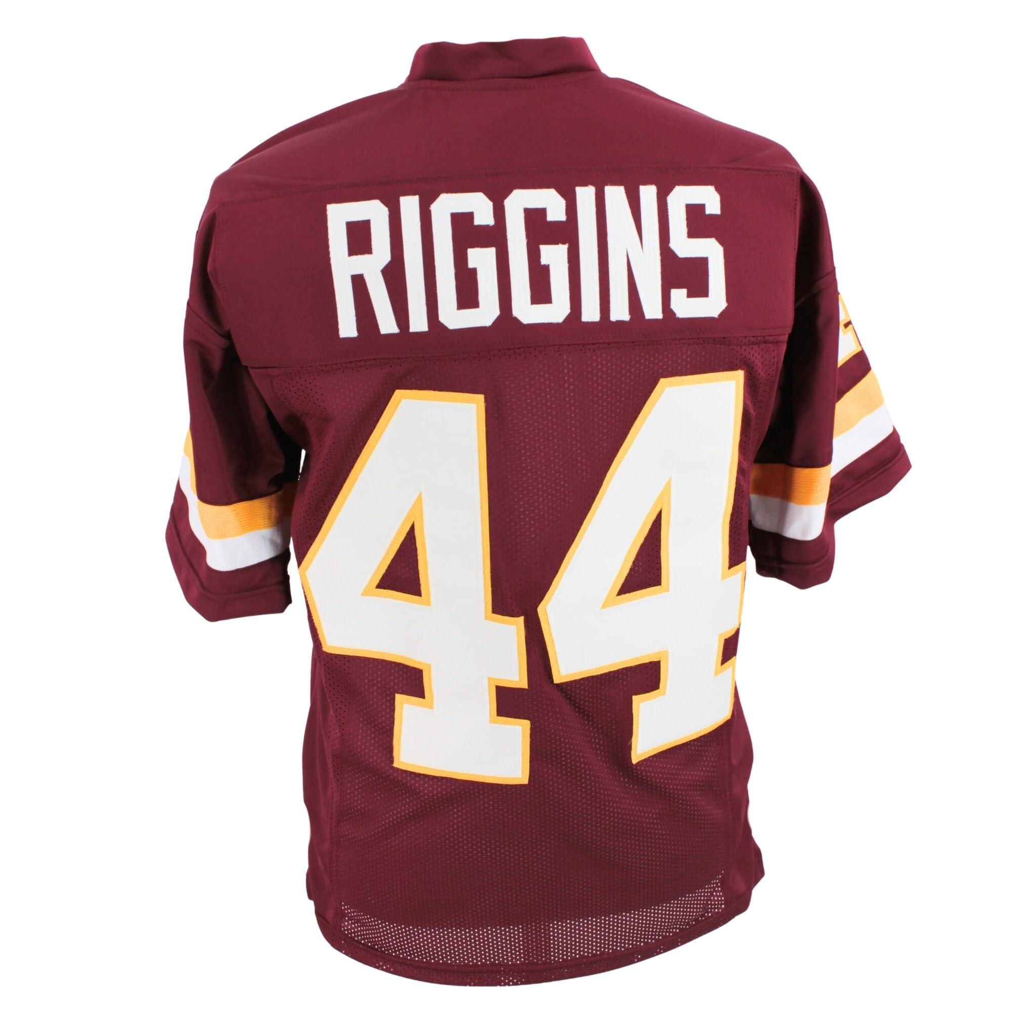 TIMELESS AUTHENTIC John Riggins Jersey Burgundy Washington | Unisex Adult Sizes S-5XL Unsigned Custom Sewn Stitched (M)