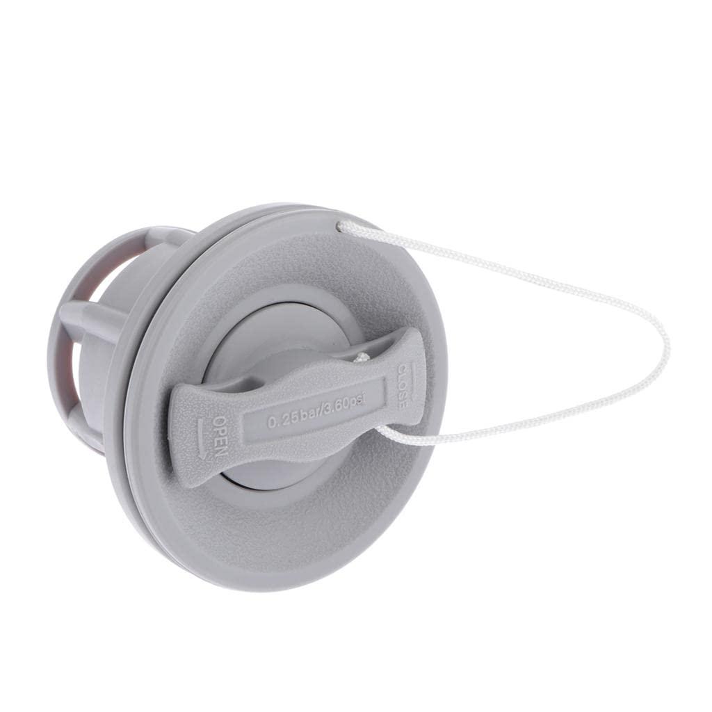 pistro pistro Double Lock Air Valve Part for Inflatable Boat Raft Inflatable Kayak Canoe - Gray