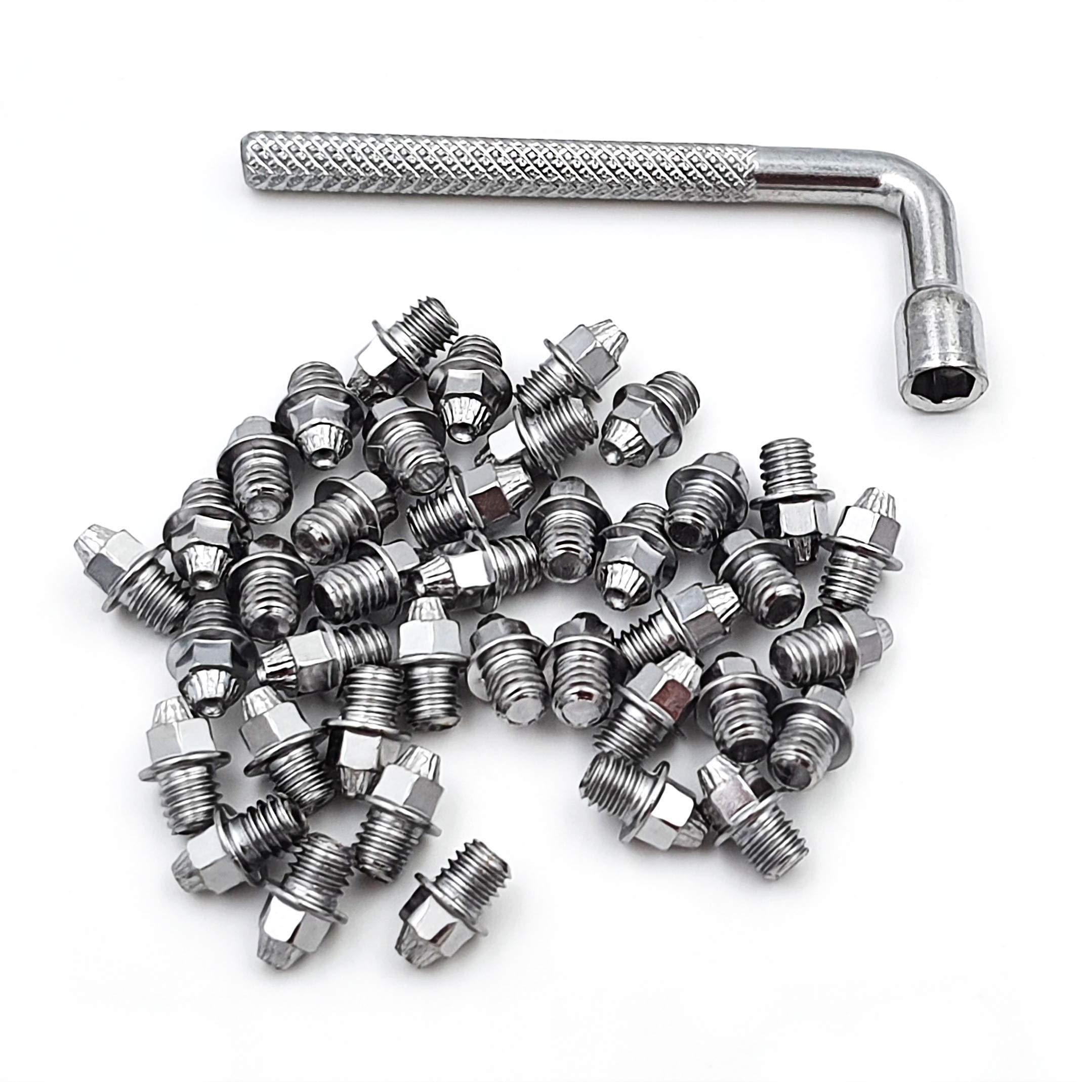 ONIPAX ONIPAX Bike Pedal Bolts Screw M4 x 7mm 40 pcs/Bag with 1 Wrench