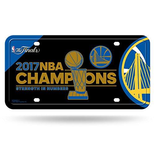 Rico Industries Rico Industries NBA Basketball Golden State Warriors Metal Auto Tag 8.5\" x 11\" - Great for Truck/Car/SUV