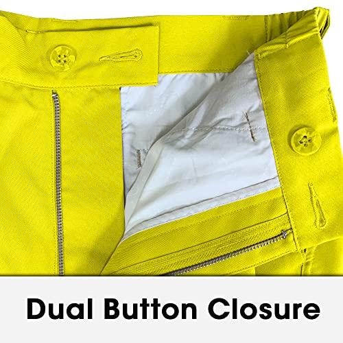 Golf Knickers Golf Knickers Yellow Microfiber (Plus Fours) for Men - 60\"