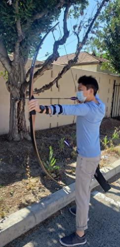 Southland Archery Supply SAS Pioneer 68\" Longbow Traditional Wood Long Bow Archery Target Hunting (Left Hand 40 pounds)