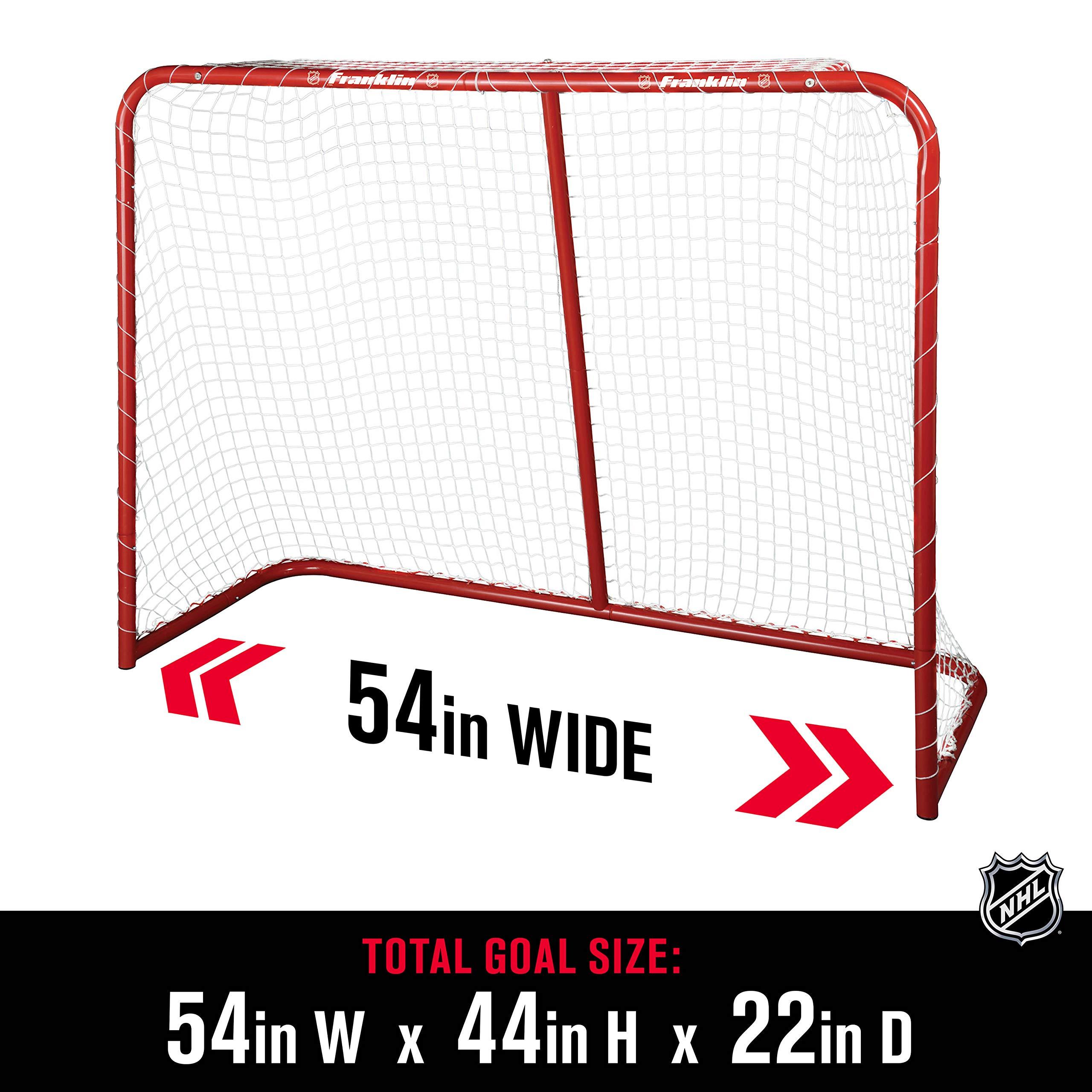 Franklin Sports Franklin Sports Youth Street Hockey Net - Indoor Outdoor Steel Hockey Goal for Kids Roller Street - Portable Junior Goal - 54\" Inches