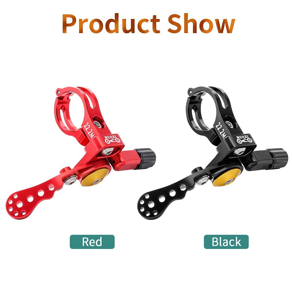 MUQZI MUQZI Dropper Post Lever, Bike Seatpost Dropper Remote Lever Shifter Adjustable Control Remote for 22.2mm Mountain Bike and Road Bicycle Handlebars, Red