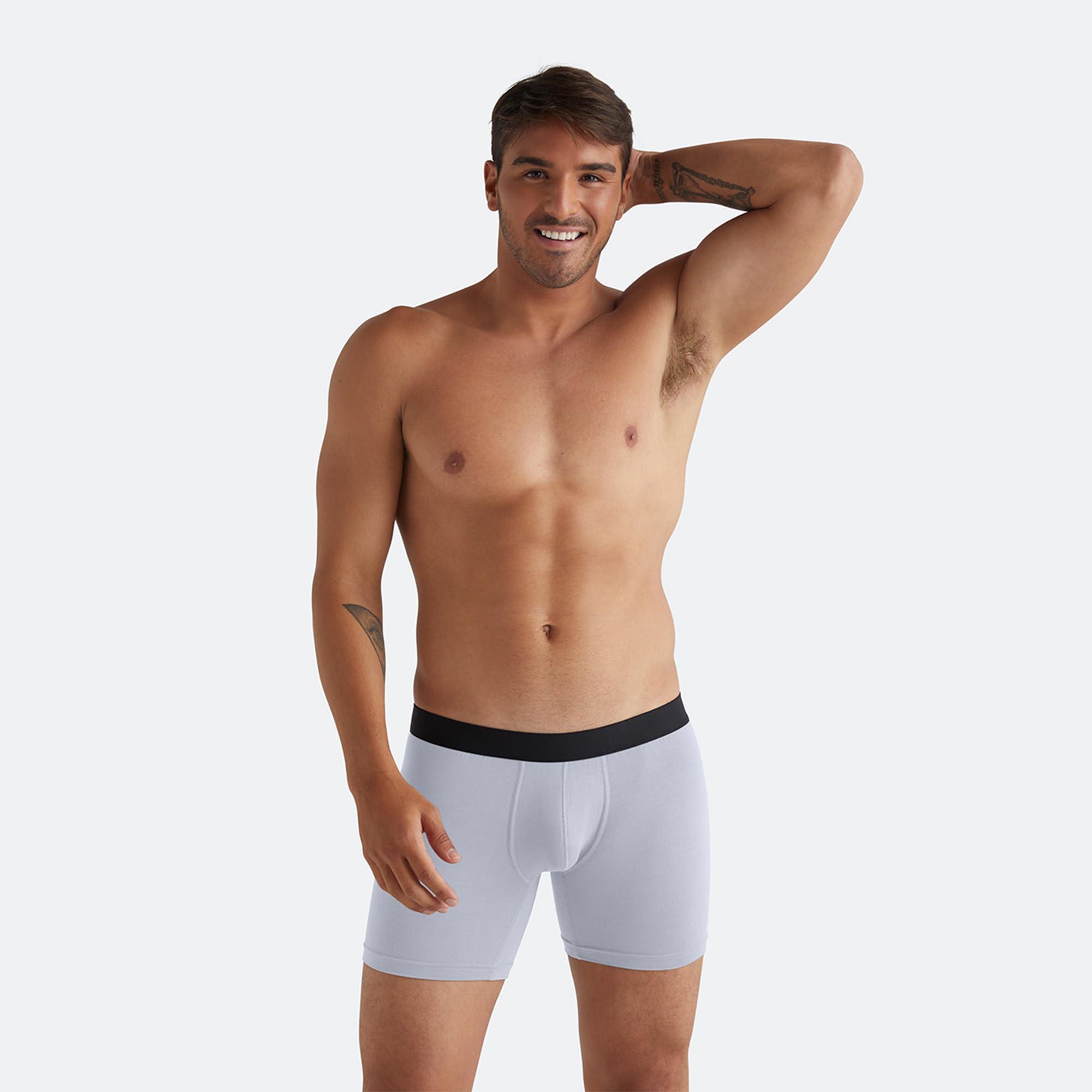 MeUndies MeUndies Mens Boxer Briefs 6 Inseam with Breathable and Comfortable Tencel Micro Modal Fabric Heather Grey