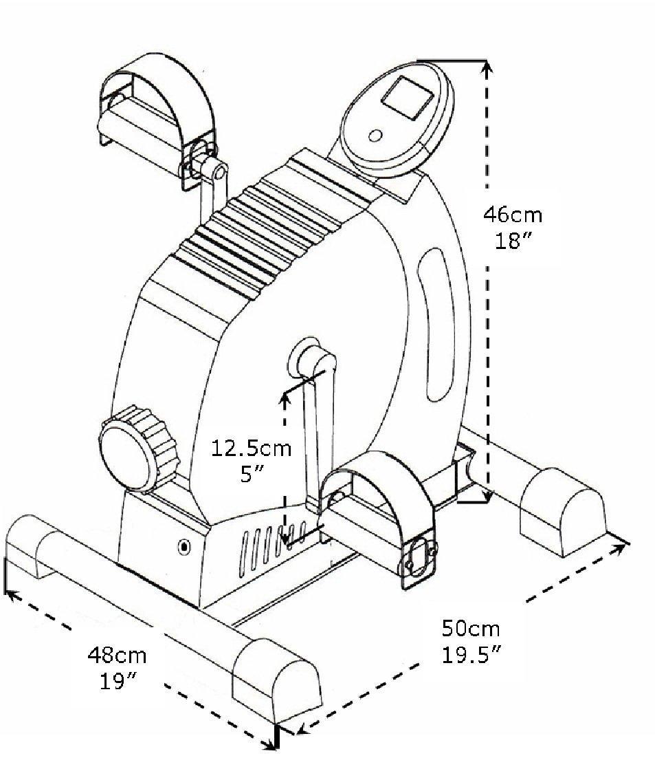 MAGNETRAINER MagneTrainer-ER Mini Exercise Bike Arm and Leg Exerciser