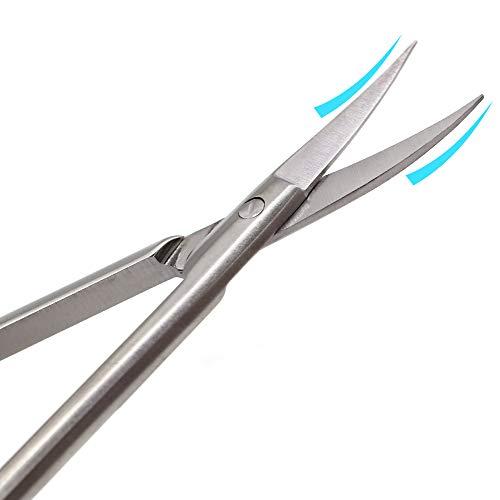 XFISHMAN Fly Tying Scissor All Purpose 4 Straight/Curved Arrow Hair Scissor (Curved 4 Hair Scissor 1pcs)