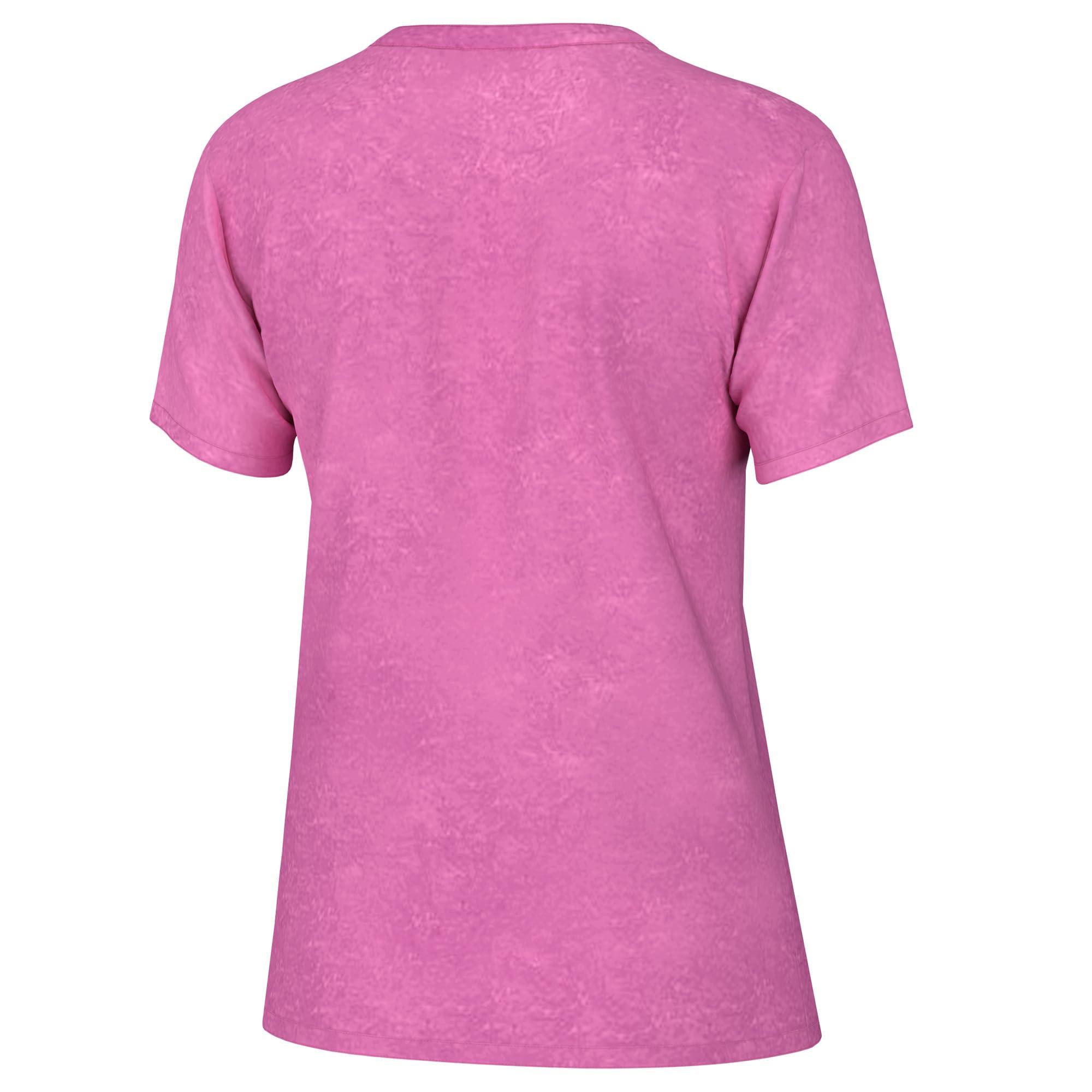 HUK HUK Standard Short Sleeve Mineral Wash Pocket Tee, Fishing T-Shirt for Women, Neon Coral