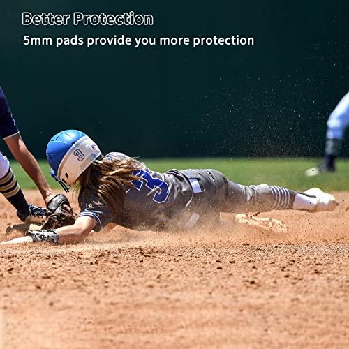 Youper Youper Women\'s Classic Softball Sliding Shorts, Compression Padded Slider Shorts (White, XX-Large)