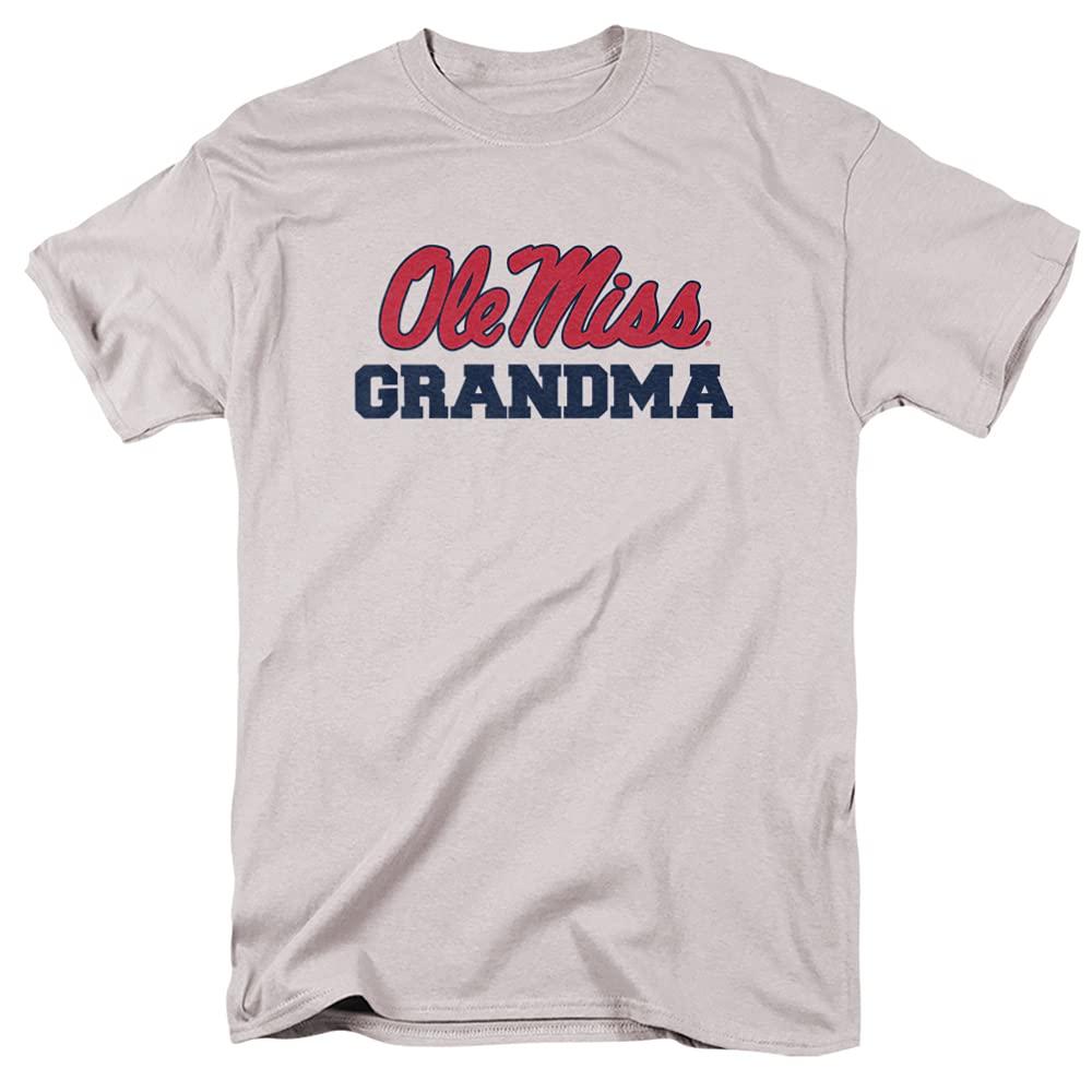 University of Mississippi University of Mississippi Ole Miss Official Grandma Unisex Adult T-Shirt, Silver, Medium