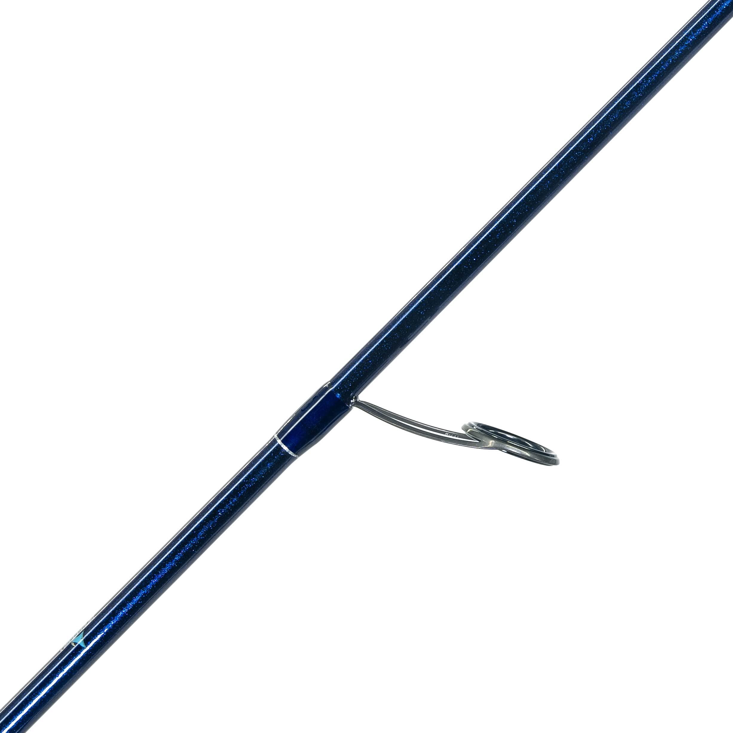 Dark Matter Dark Matter Inshore Spinning Rod - Fishaholic 7 Foot Medium Heavy Spinning Rod Inshore Fishing Rod, Beach Fishing Rod, Inshore Saltwater Fishing Rod, One Piece Rod, Ocean Blue (7\'6\", Power M)
