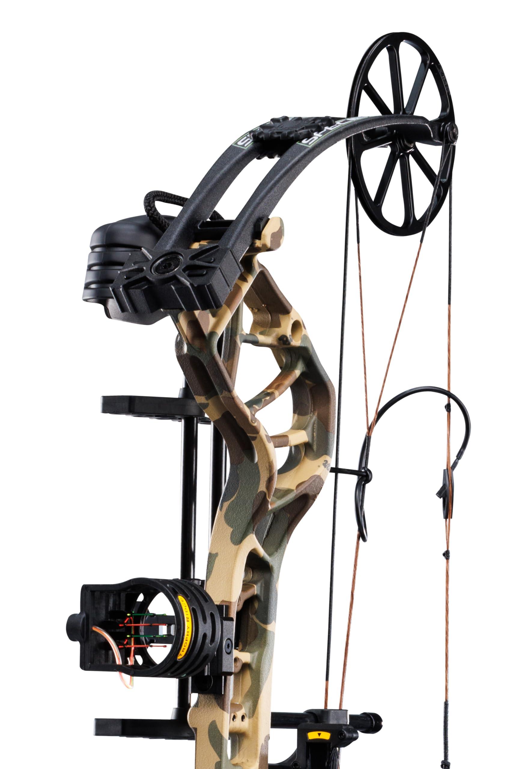 Bear Archery Bear Species XT Ready to Hunt Compound Archery Bow, 70lb. Draw Weight, Right Hand, Fred Bear/Black