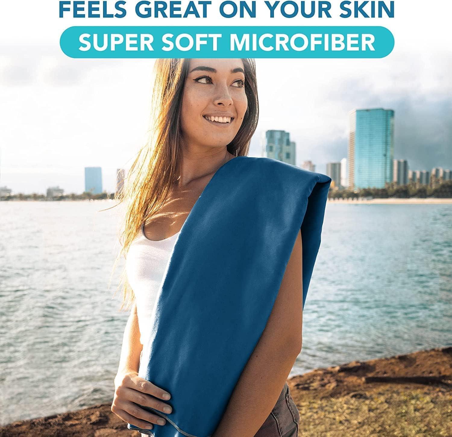 Youphoria Outdoors Youphoria Microfiber Travel Towel Fast Drying Lightweight - Quick Dry Towel for Camping, Beach, Backpacking, Hiking, & Sport