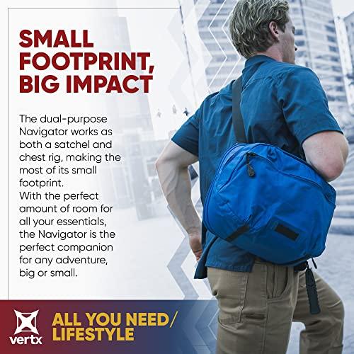 Vertx Vertx Navigator Tactical Sling Bag Crossbody 10L for Travel, Work, Concealed Carry, Tactical Gear, Brick Red