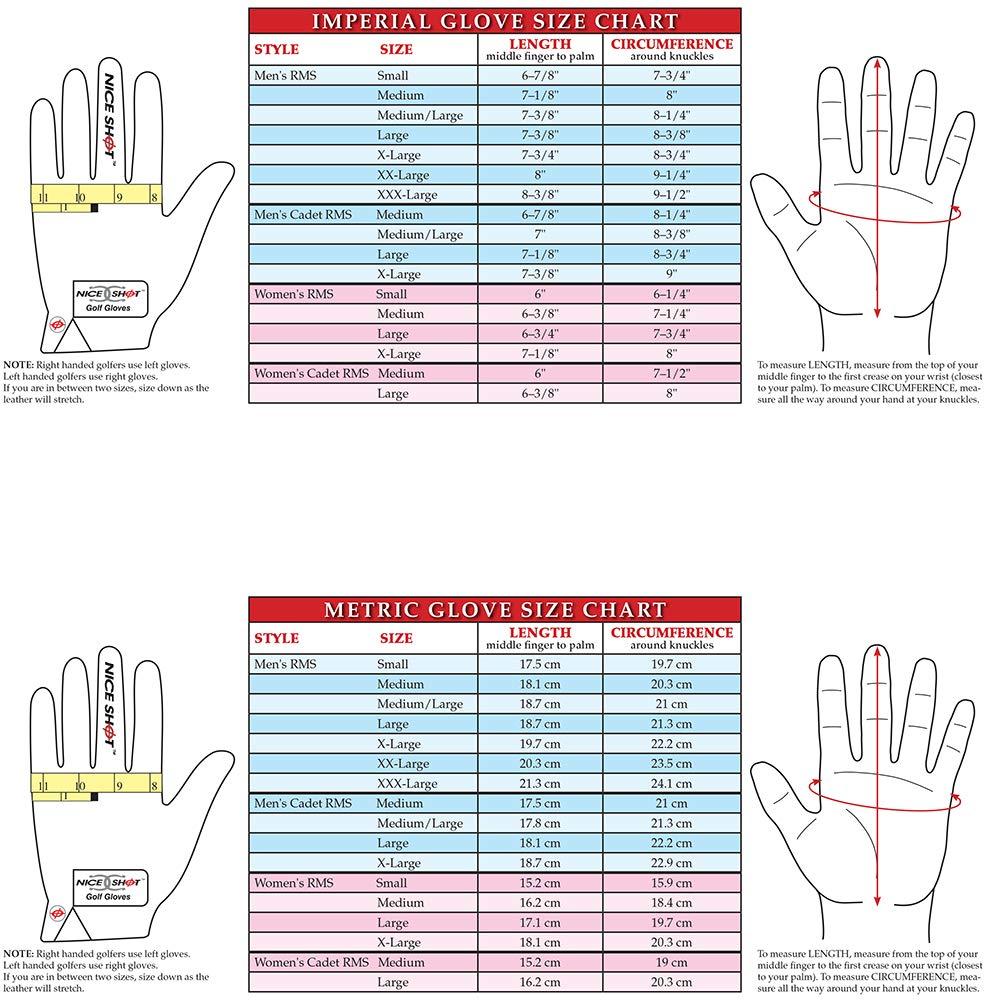 Nice Shot Nice Shot Premium White Cabretta Leather Golf Glove Bundle - The Bird and You are Nothing Pinkie Men\'s Right Hand Large