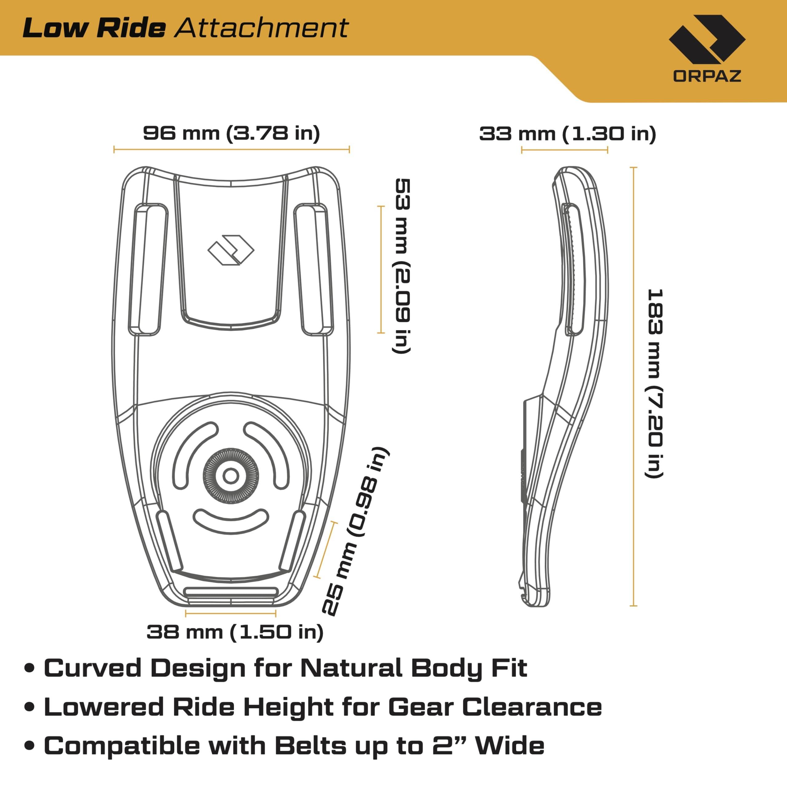 Orpaz Orpaz T40 Light Bearing Holster Left-Handed, Adjustable and Modular Holster with Flashlight Fits Most Pistols and Most Lights, Lasers, Sights and Optics (T40 Pro Large, Low-Ride)