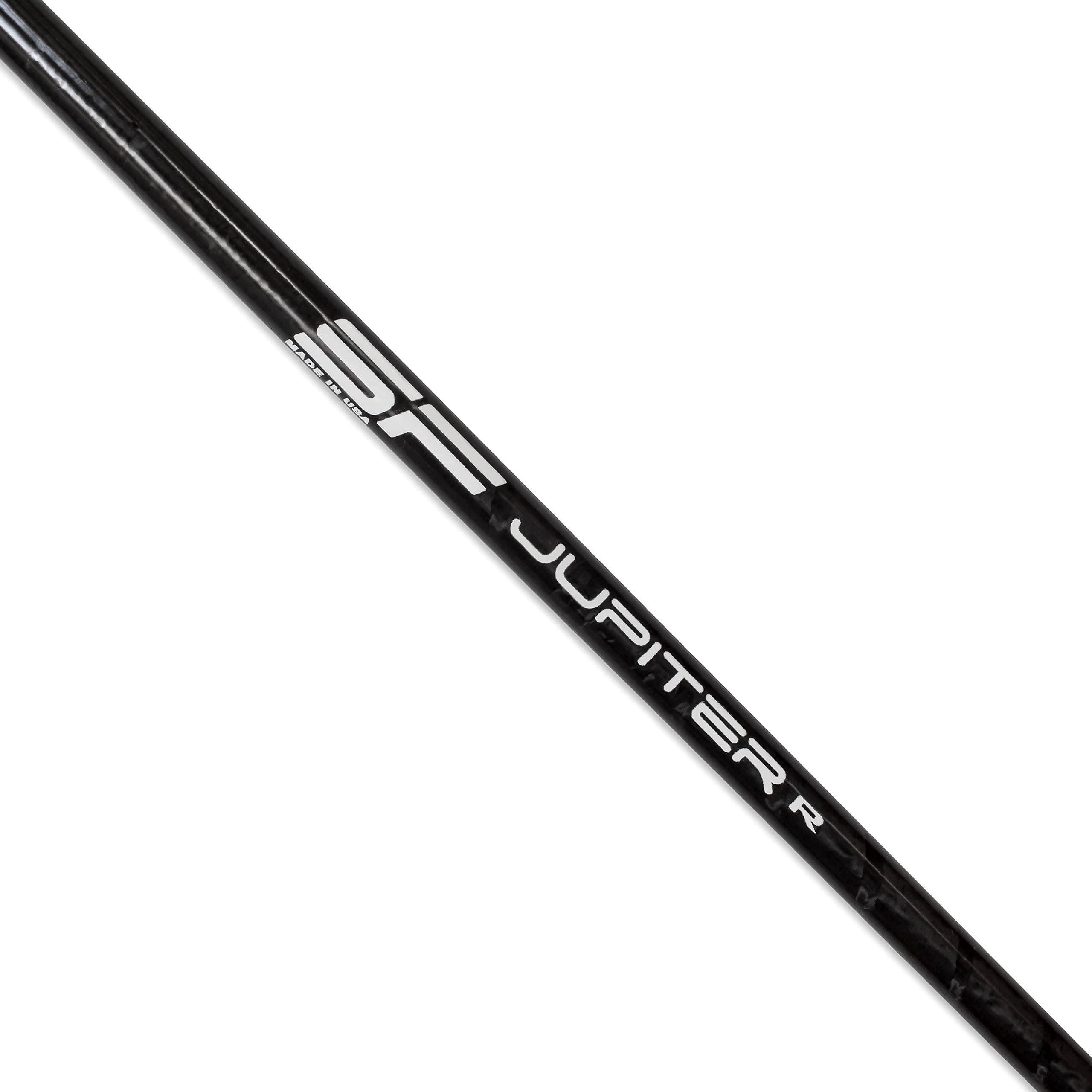 BIRDIE TOWN JUPITER Steadfast Carbon Fiber Driver Shaft - Carbon Fiber Golf Shaft with Standard 45.5\" Play Length - 4 Flex Choices - Adapter Included - Installed Professional Club Fitting Team (Stiff, Tour Edge)