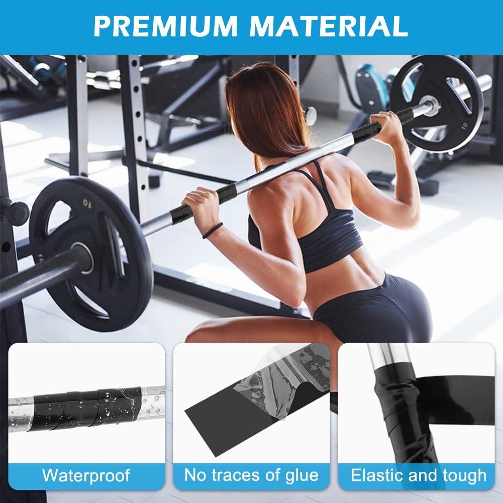 LOQJSS LOQJSS 16.4FT Silicone Grip Tape for Pull Up Bar,Self Fusing Silicone Tape,Silicone Tape, Grip Tape for Handles, Waterproof Rubber Wrap for Pull Up Bars, Barbells, Dumbbells
