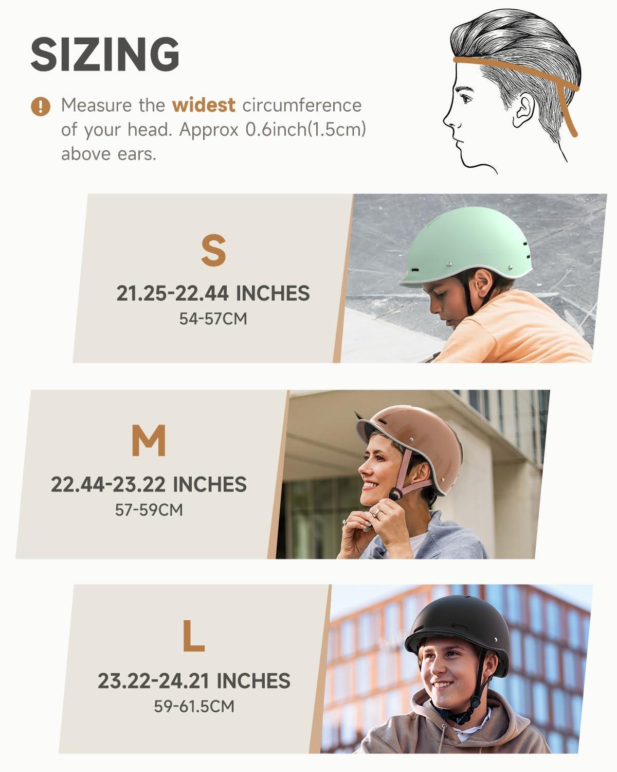 findway Findway Pro Bike Helmet for Adults,Adjustable Cycling Helmet for Men & Women [Safety Certified] Bicycle Helmet for Commuting, Road Biking, Skating with Adjustable Dial