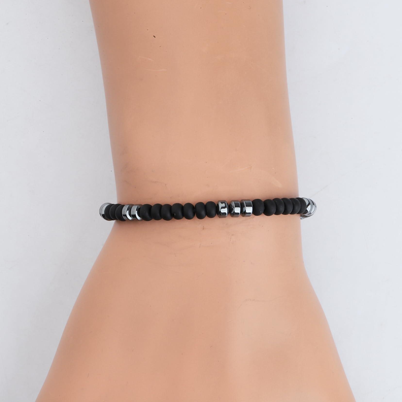 BEKECH BEKECH Matthew 6:33 Morse Code Bracelet Faith Jewelry Bible Verse Matthew 6:33 First His Kingdom and His Righteousness Gift (But seek first his kingdom)