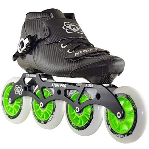 Atom Skates Atom Pro 4 Wheel Outdoor Inline Skate Package (Size 9)
