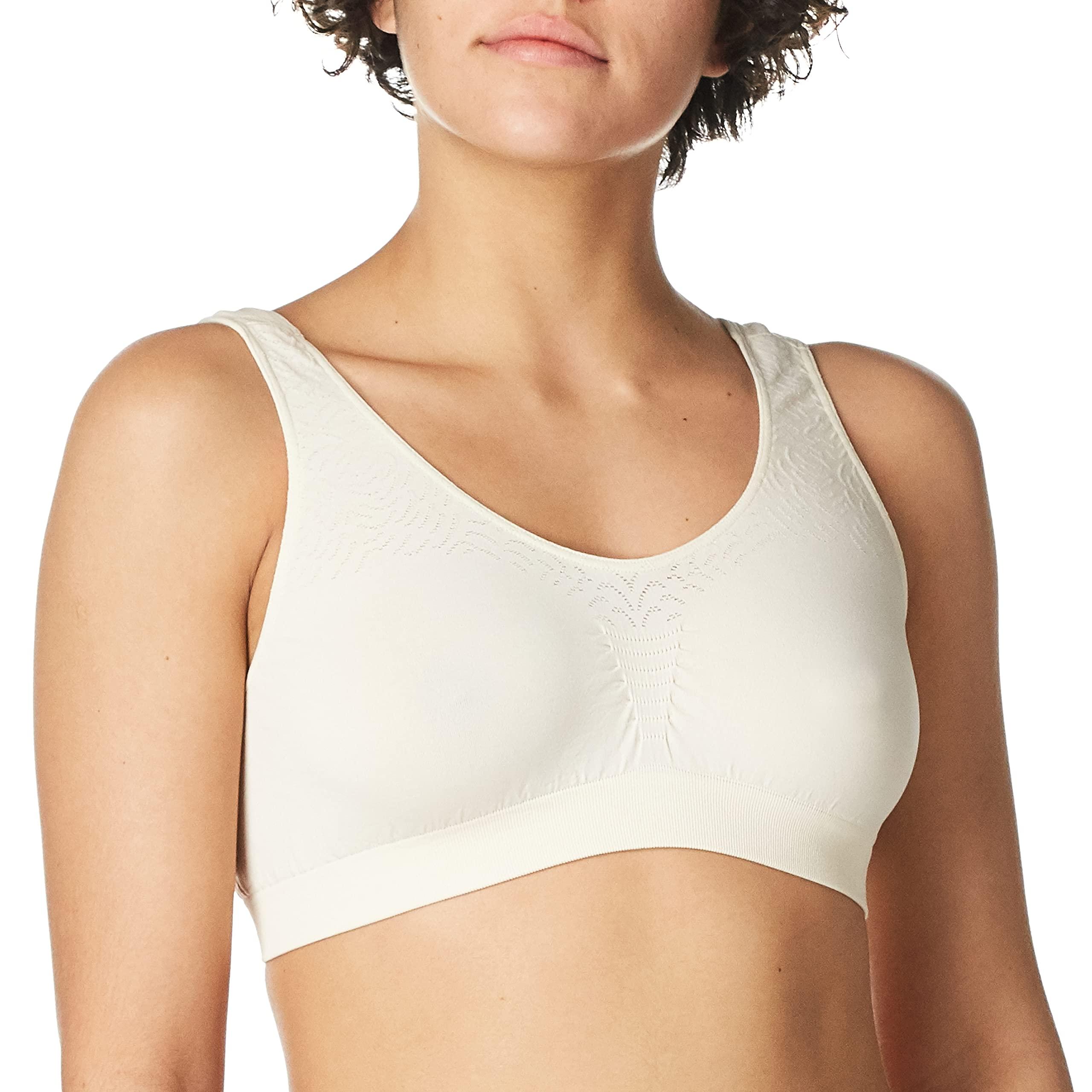 Bali Bali Women's Comfort Revolution Microfiber Crop Bra, 103J, Light Beige, 3X