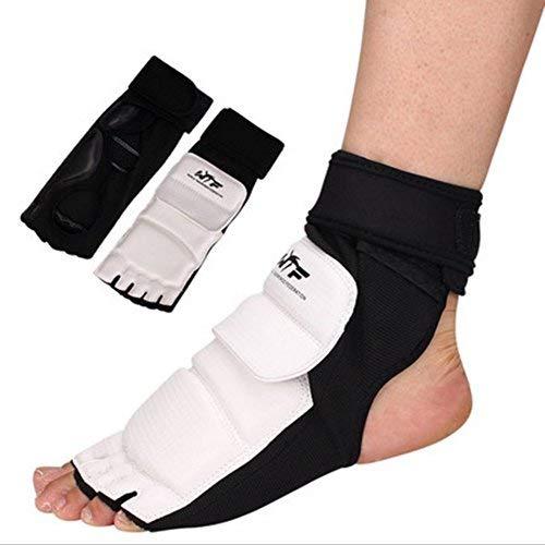Lorsoul Lorsoul Taekwondo Foot Protector Gear Martial Arts Fight Feet Guard Ankle Support for Men Women Kids Boxing Kicking Punch Bag Sparring Training MMA UFC (XX-Large, White)