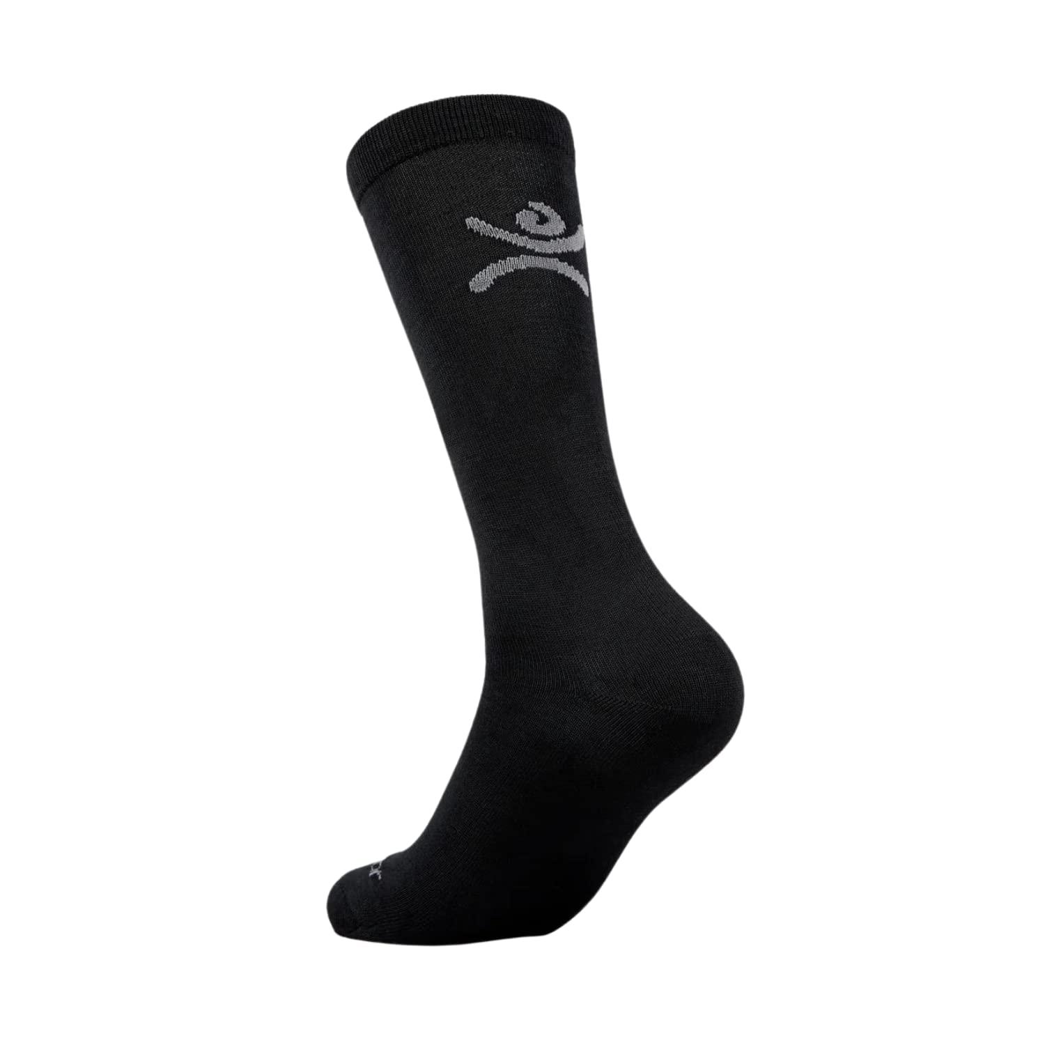 Terramar Terramar Thermasilk Mid Calf Lightweight Liner Sock, Black, Small