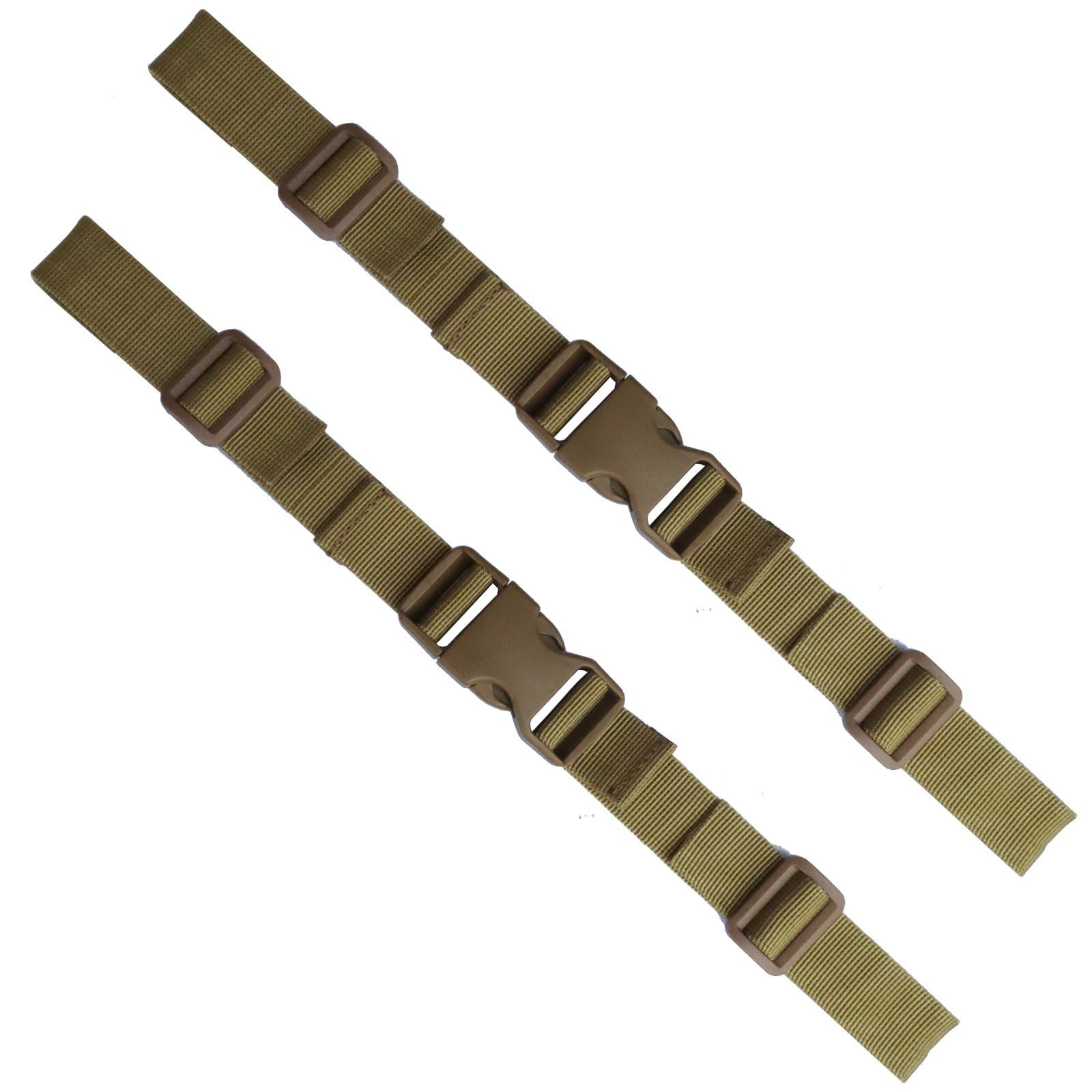 ONE WVW PIN ONE WVW PIN Backpack Chest Strap for Adults and Kids, 2 Set Sternum Straps for Backpacks, Adjustable Outdoor Backpack Accessories w.Quick Release Buckle for Hiking Climbing Riding running (Khaki)