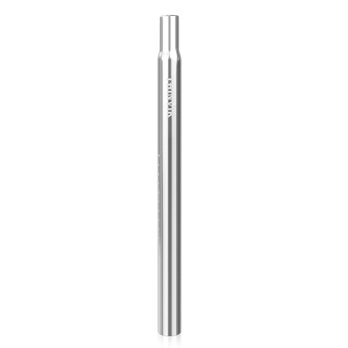 Thinvik Thinvik Bike Seat Post,Polished Aluminum Alloy,350mm ,Mountain &Road Bicycle Fixed Gear Cycling Seatpost 25.4/27.2/28.6/30.4/30.8/31.6mm ,Silver Seat Post Replacement-28.6mm