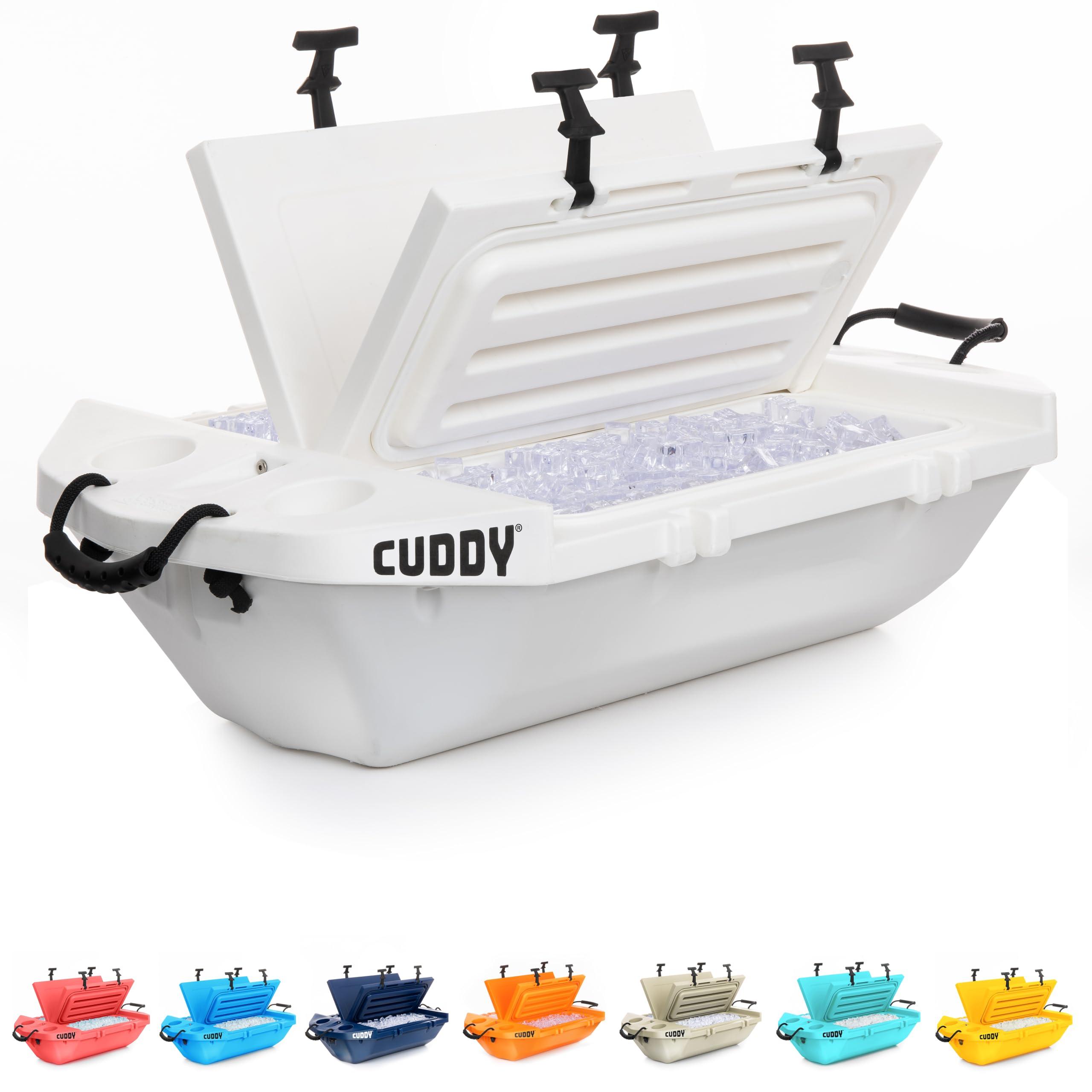 GoSports Outdoors CUDDY Floating Cooler and Dry Storage Vessel for Land & Water 40QT Great for River, Beach, Kayak, Pool, & Lake - White