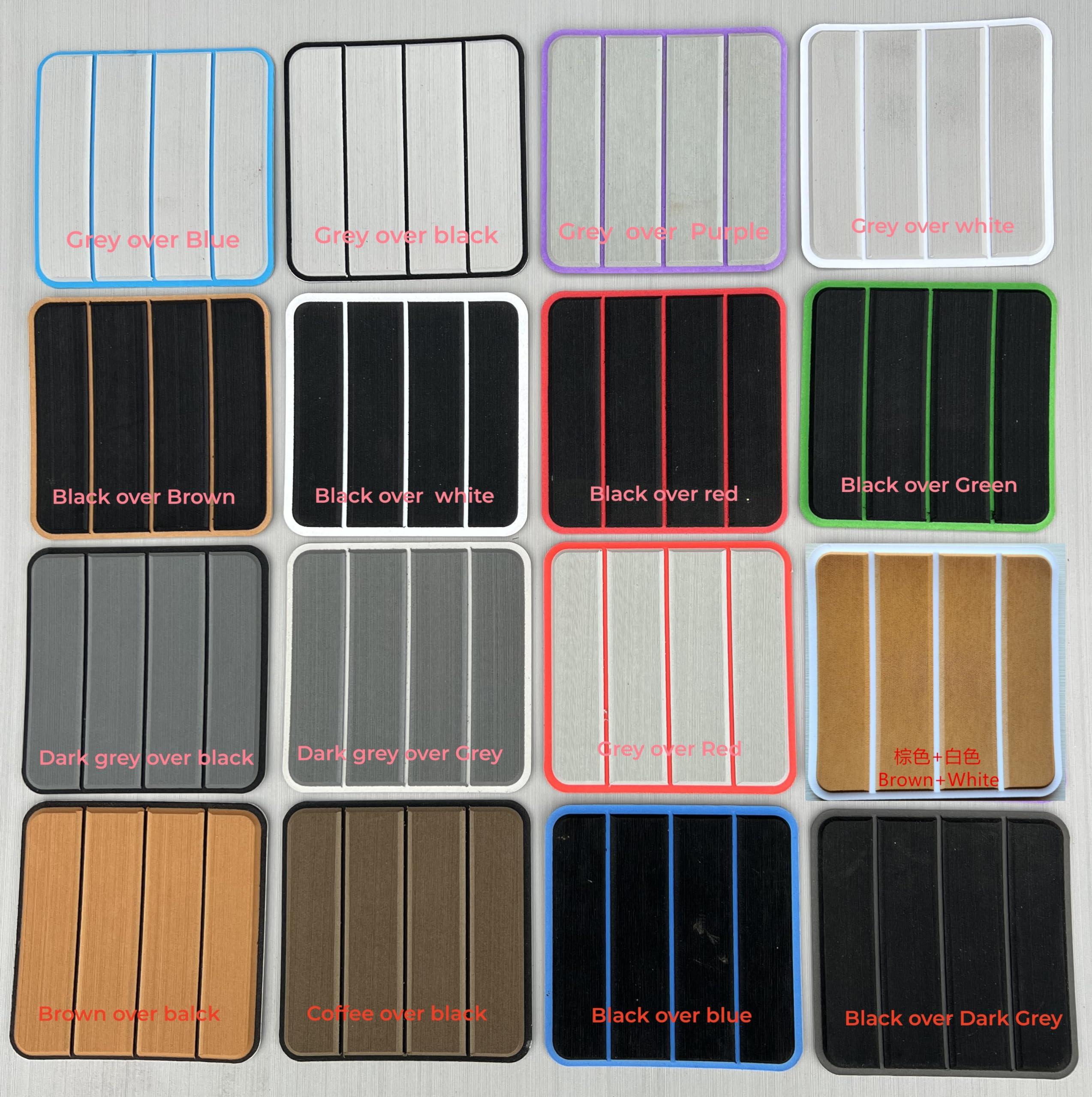 ATDEK ATDEK 2004-208 Maxum 1800 SR3 Swim platform 1/4 6mm eva Faux Teak Deck Surfing Boat Fishing Boat Motorcycle Hurts crapet Non-Slip mat Floor (Coffee over black)